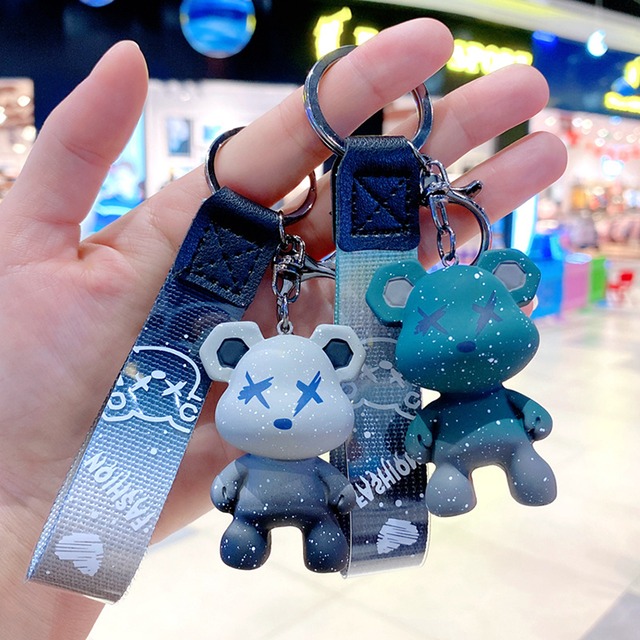 キーホルダーくまちゃん 韓国雑貨 動物 かわいい 熊 5色 キーチェーン 