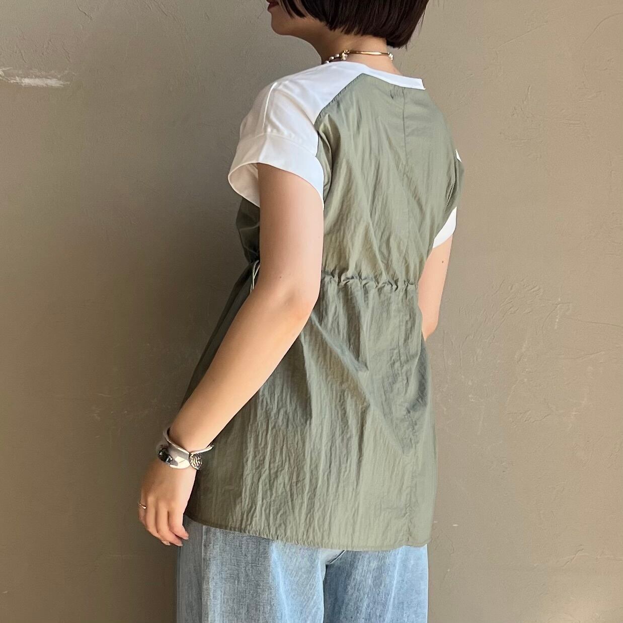 CYNICAL 】ビスチェ風異素材ドッキングプルオーバー | valance 福井