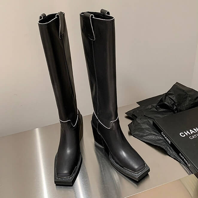 size25.0cmあり】ヴィンテージスクエアトゥウエスタンブーツ9cm全2色