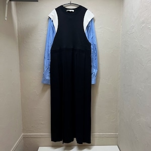 ENFOLD エンフォルド ニットコンビドッキングワンピース SIZE 38 