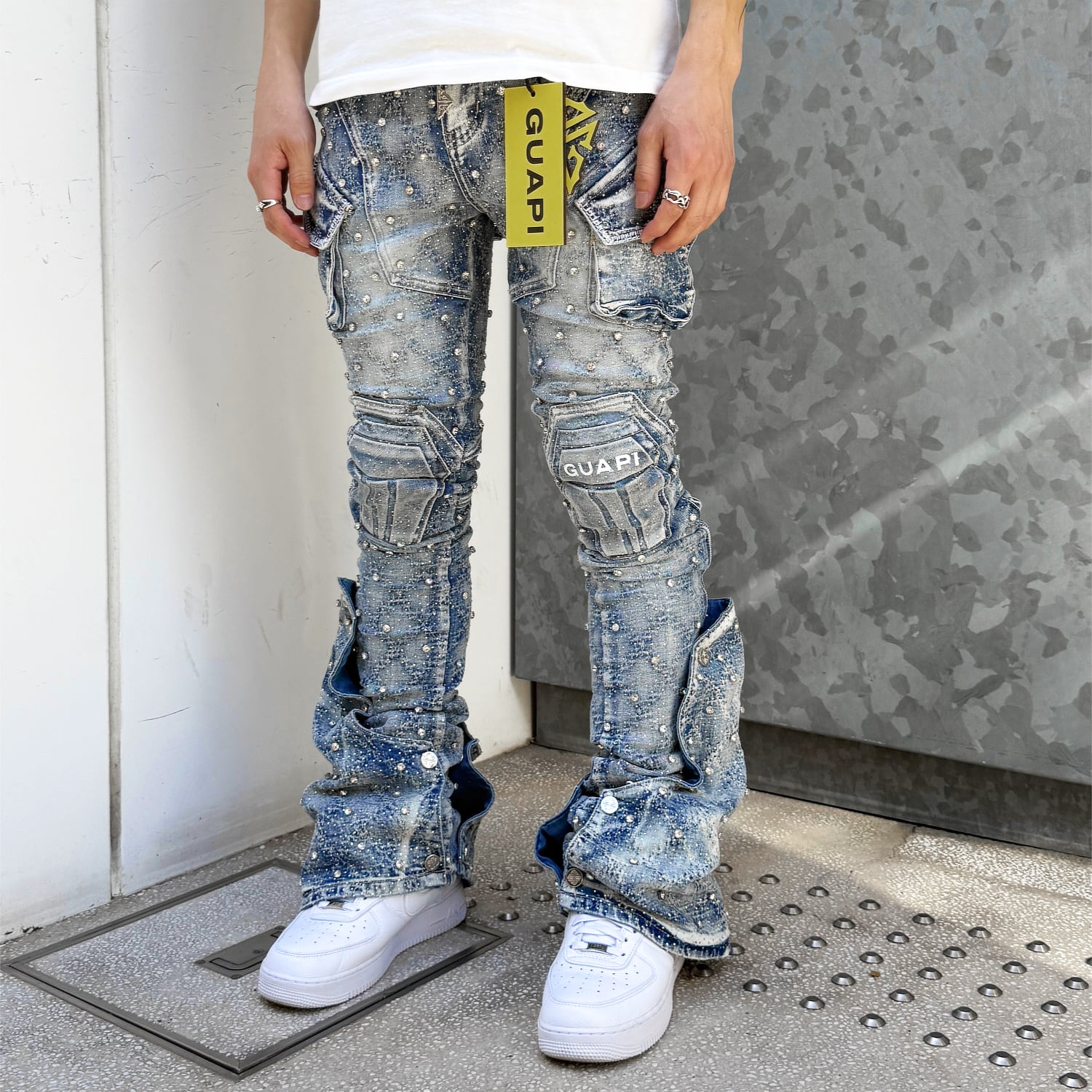 GUAPI / COFFIN ARC EMBELLISHED DENIM | HOLICK