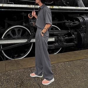 ルーズシンプルモダンシャツ（別売りでセットアップのパンツあり）　0600