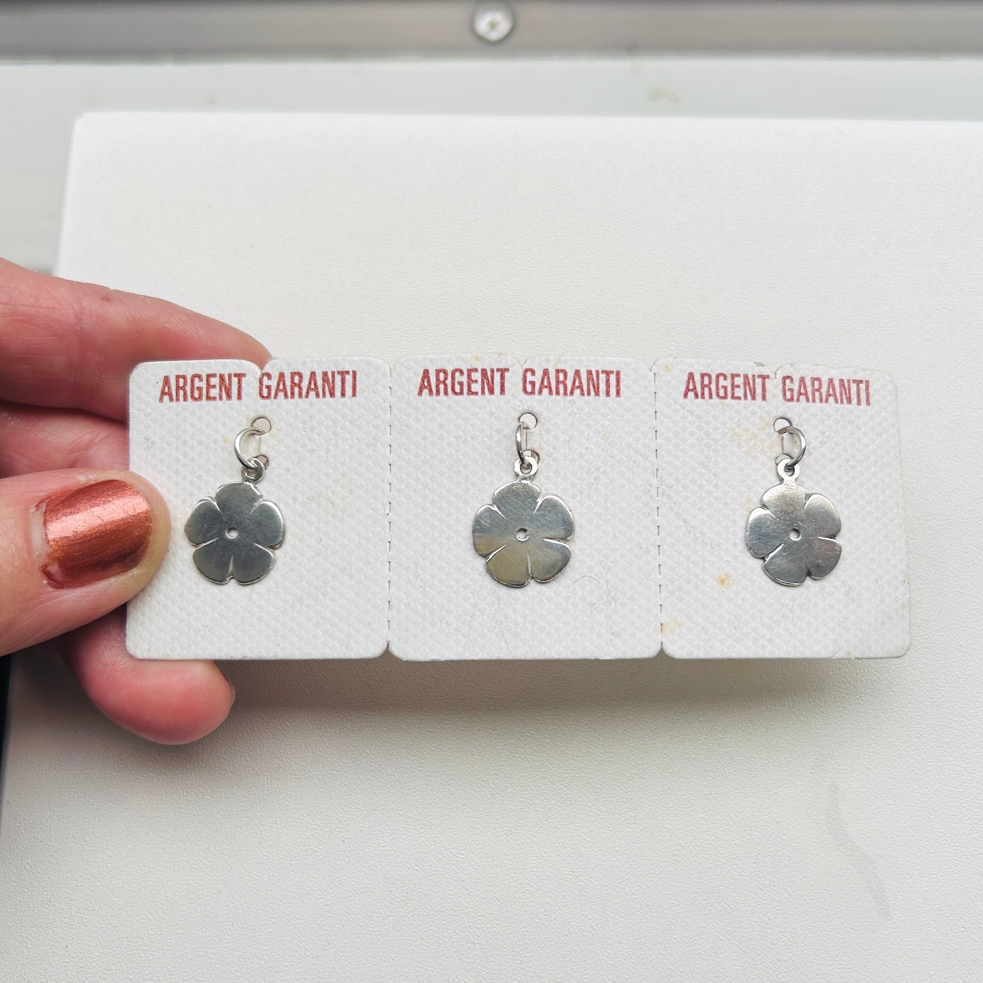 フランスシルバー925 【ミニフラワー】DEADSTOCKチャーム | Milo