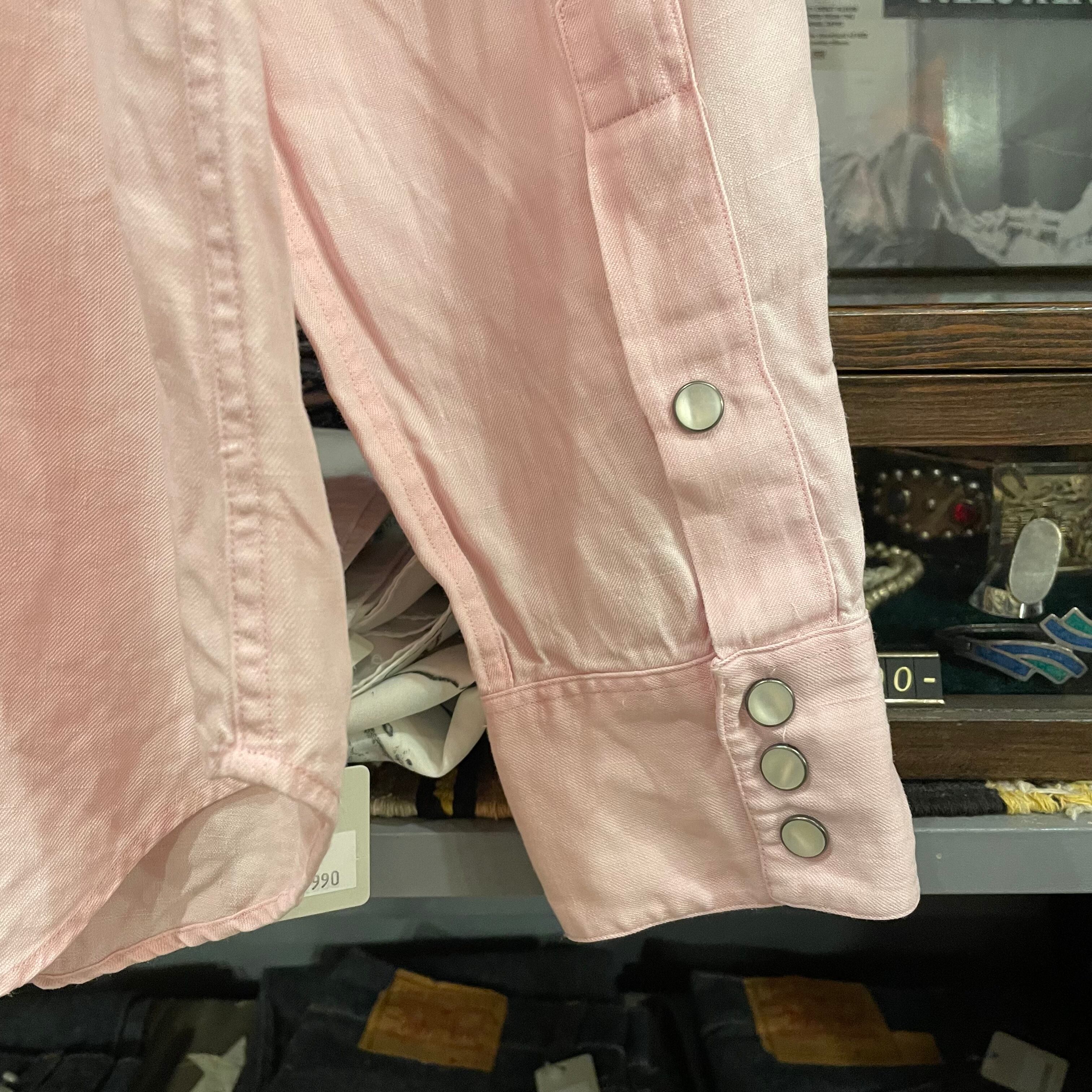 90s Polo by Ralph Lauren Linen Western Shirt | VOSTOK