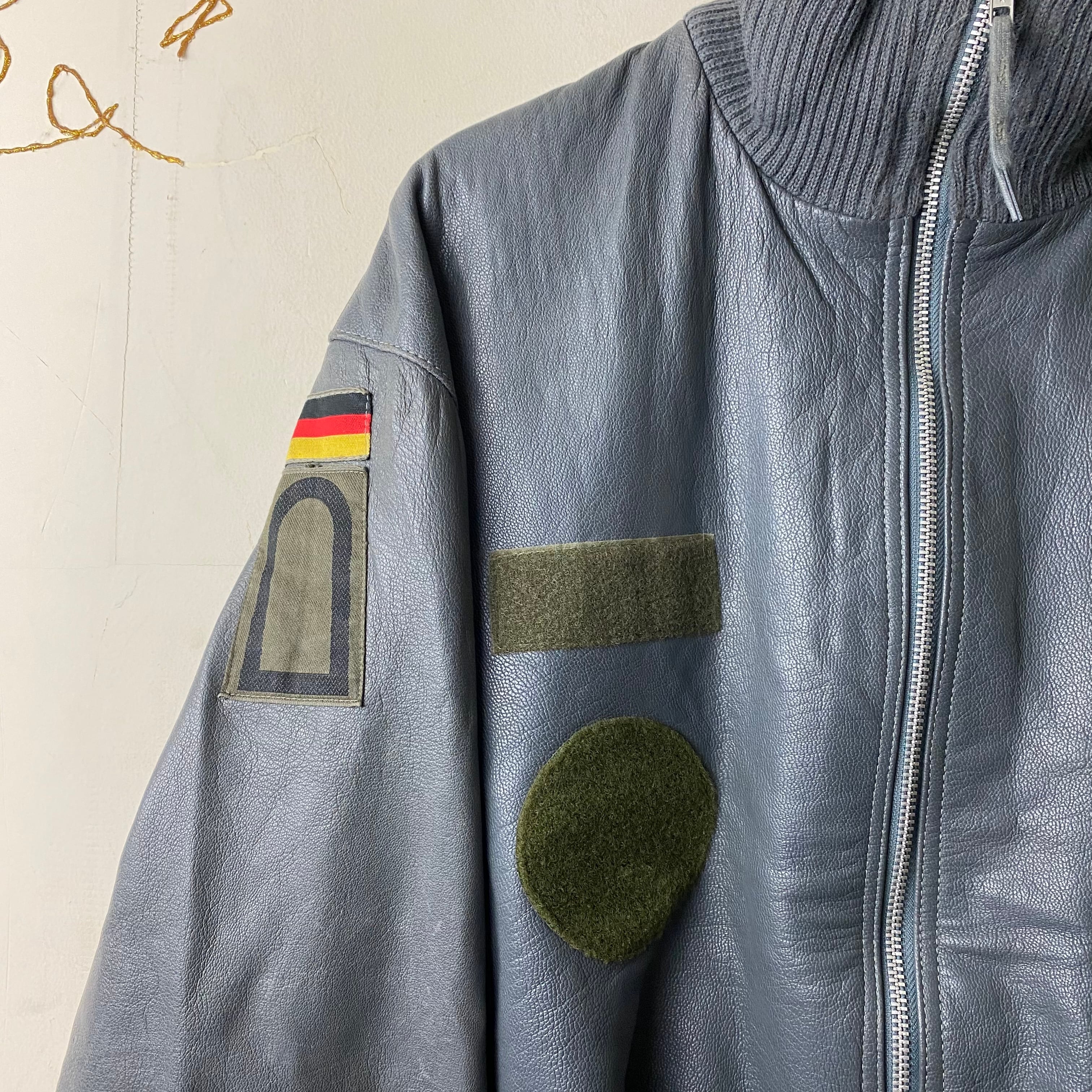 vintage german military leather flight jacket | NOIR ONLINE