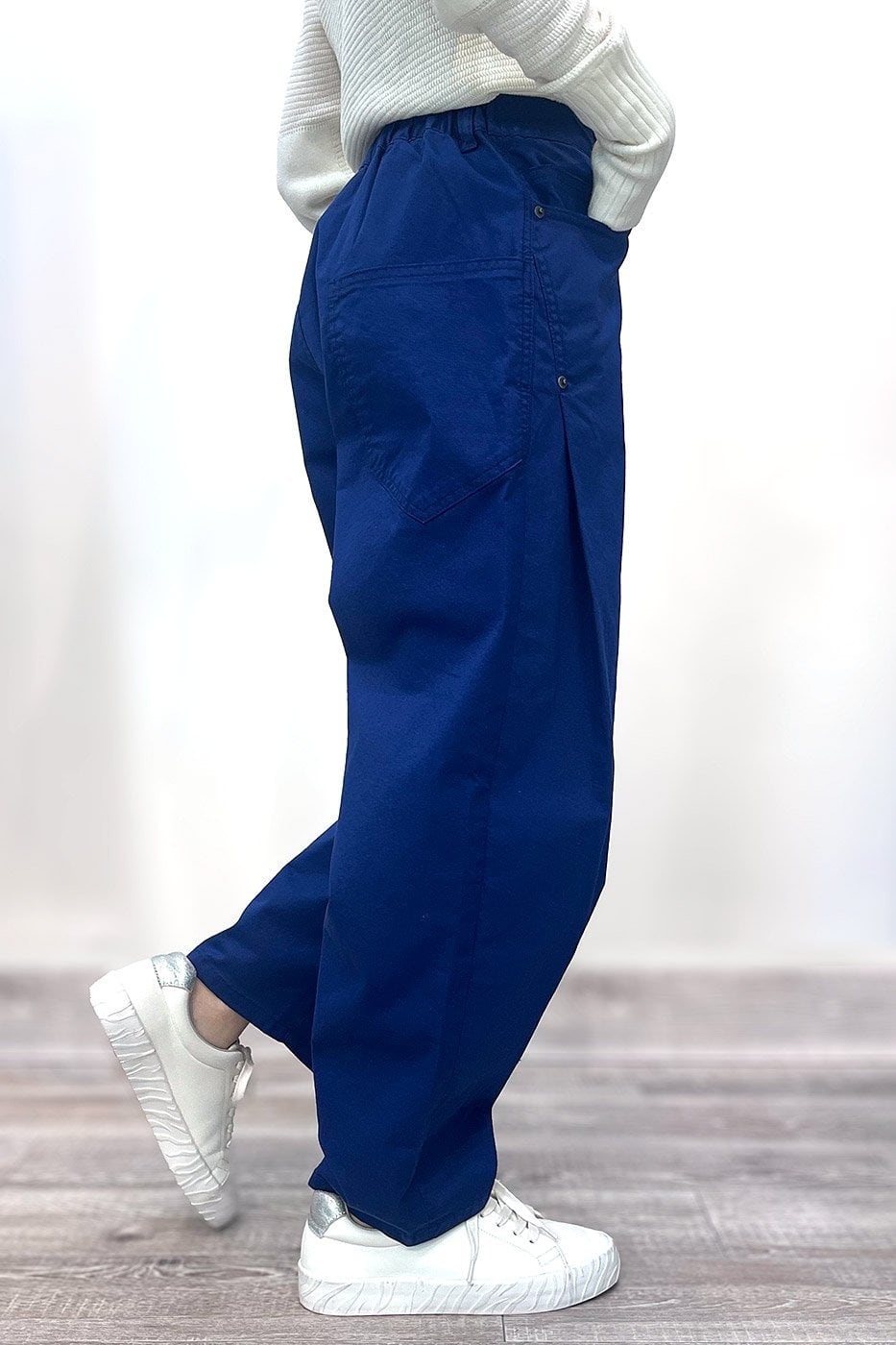 INDIMARK インディマーク ジーンズ コクーンパンツ ロイヤルブルー