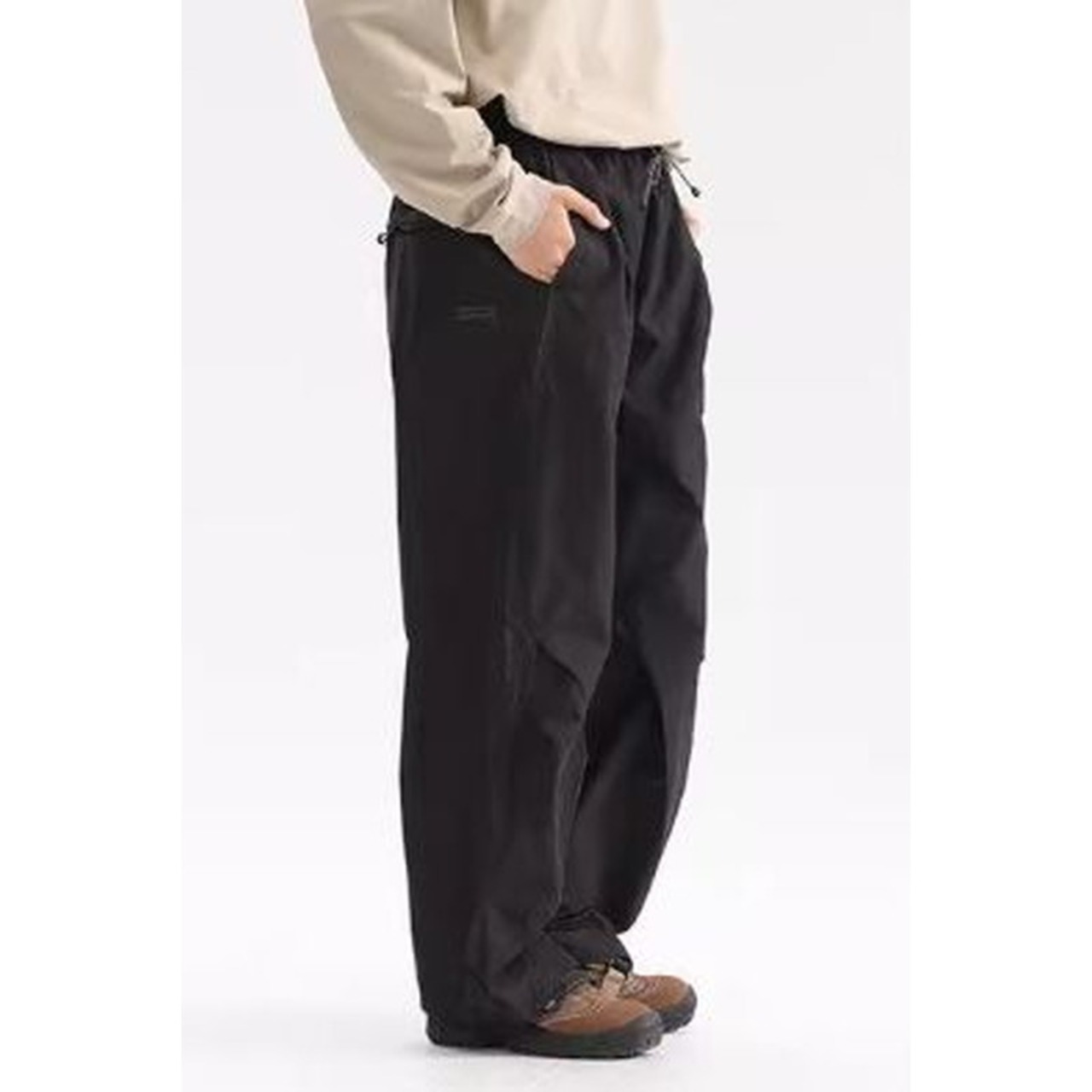 Wide Leg Pants with Drawstring and Elastic Waist ◇8color H0647