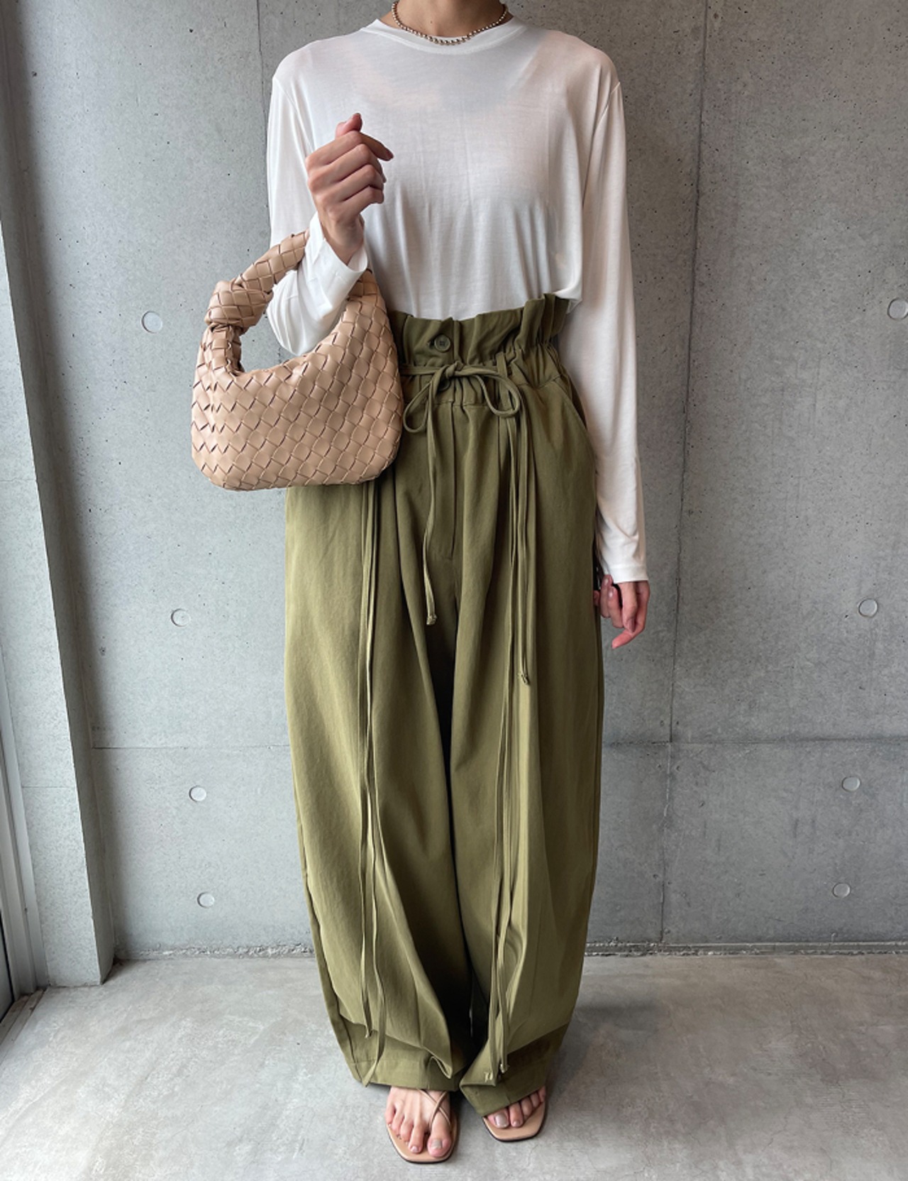 【25aw】Waist-wave 2way Pants_3colors