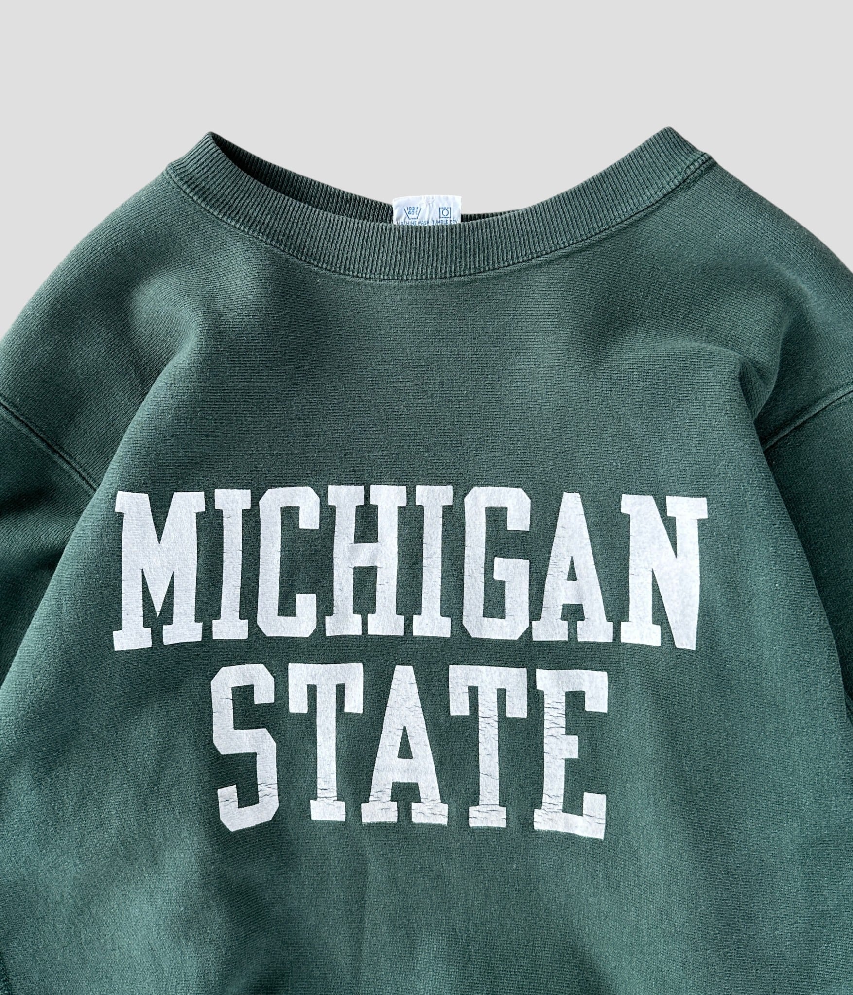 Champion / 90s/USA製/REVERSE WEAVE/MICHIGAN STATE/スウェット/L/コットン/GRY Champion- Vintage 90s L MICHIGAN STATE Reverse Weave Sweat made in