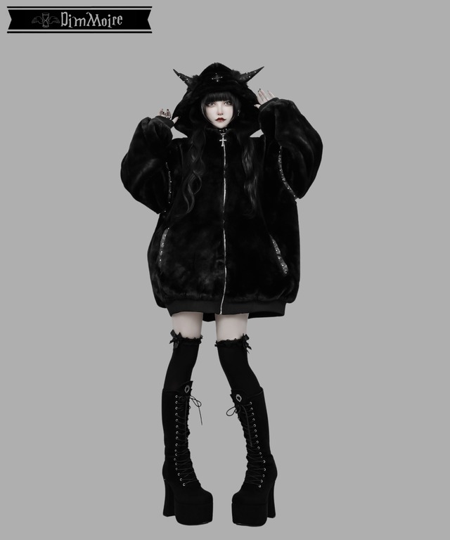 【DIMMOIRE】BABYSHEEPファーパーカー BLACK DimMoire on X: 