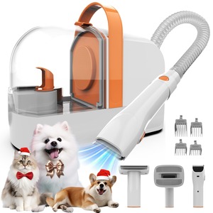 【新着特価】犬用バリカン AIRROBO ペット用バリカンセット グルーミング掃除機 12000Pa 超強力吸引 3段階調整 多機能グルーミングキット 犬 猫美容器 猫 抜け毛を自動吸引 犬用電動大容量 換毛期対策 PG10