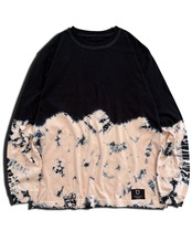 【数量限定生産】黒染めタイダイL/S T-shirts 夜桜の香り