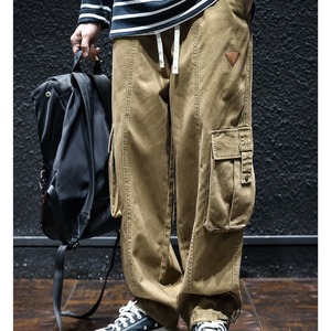Wide-leg cargo pants(VE069)