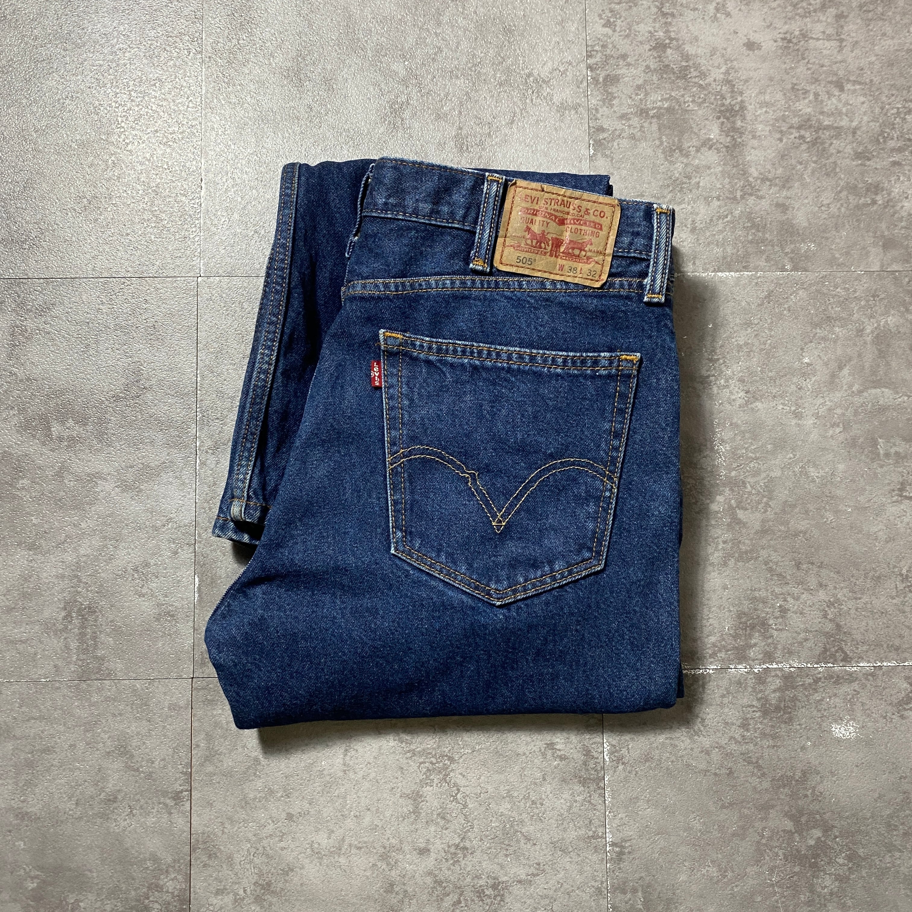 W33 L34】Levis 501 リーバイス ボタンフライ 濃紺 デニムパンツ