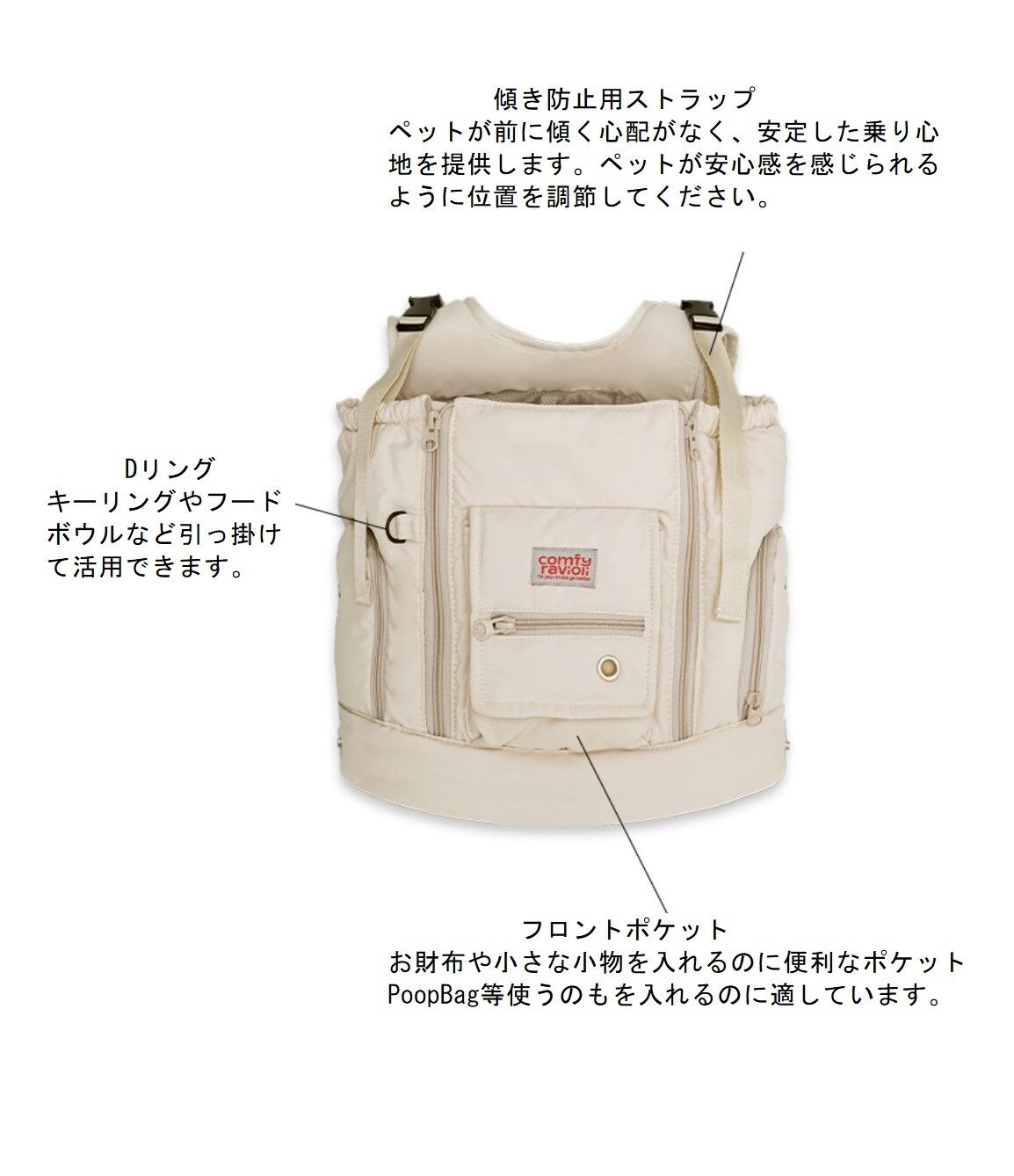 MSize/予約【BITEME】Comfy Ravioli Ten-mile bag (3 colors) | haneulpet
