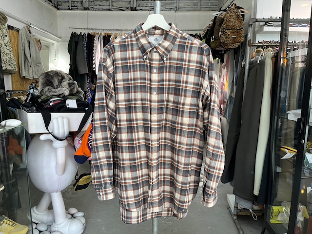 GRAPHPAPER × THOMAS MASON OVERSIZED CHECK BD BOX SHIRT 1 GM203-50180 44083