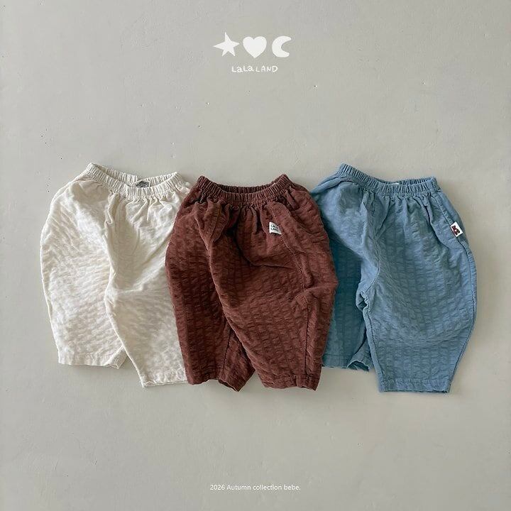 【予約】LALA LAND baby Embossed corduroy pants