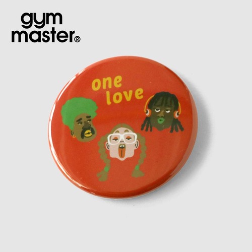 gym master ジムマスター 缶バッジ 44mm LARGE｜おしゃれカスタム・バッグ＆帽子アクセサリー G699690 one love