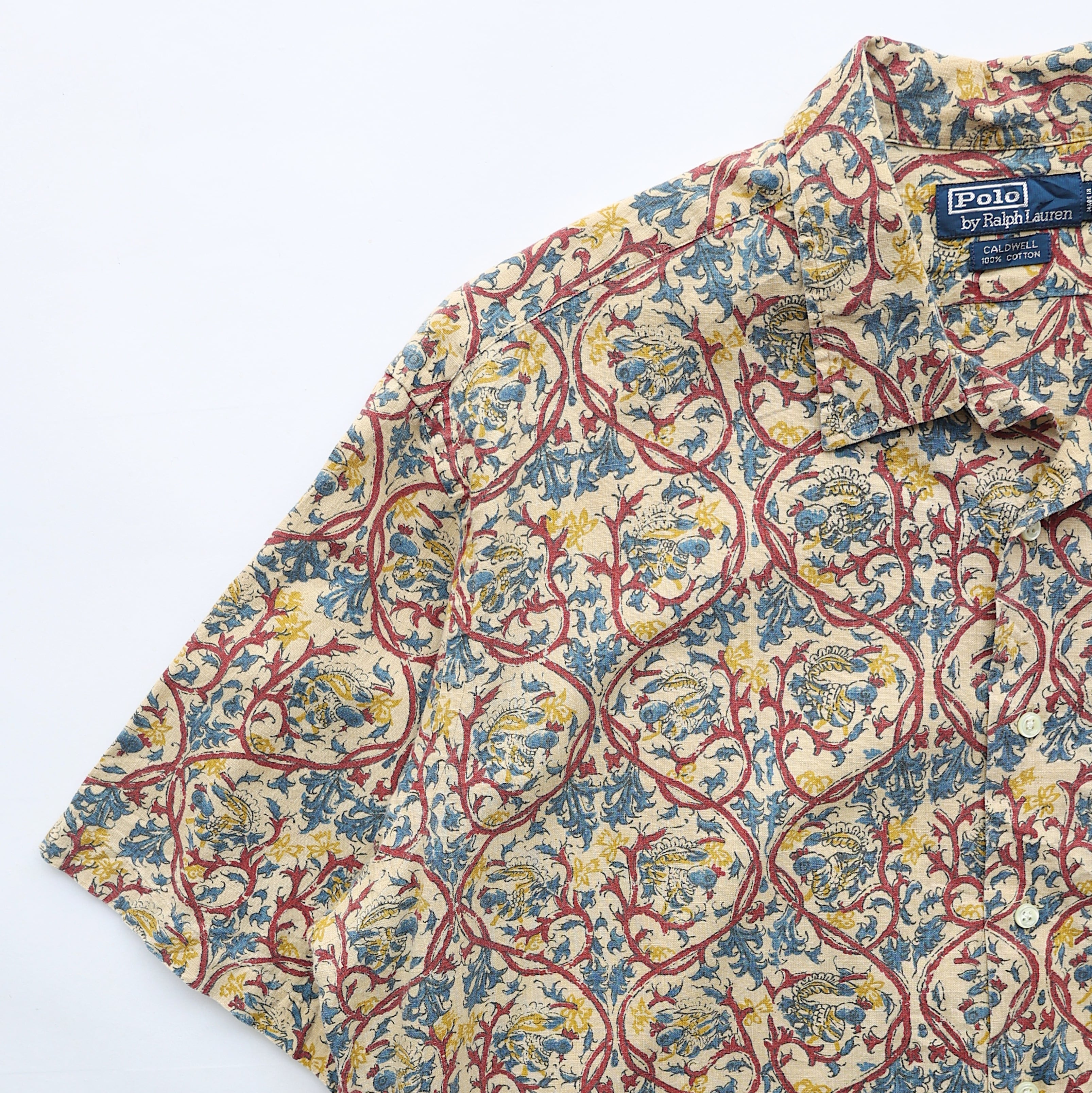 POLO RALPH LAUREN CALDWELL BOTANICAL OPEN COLLAR S/S SHIRT | CLIMB