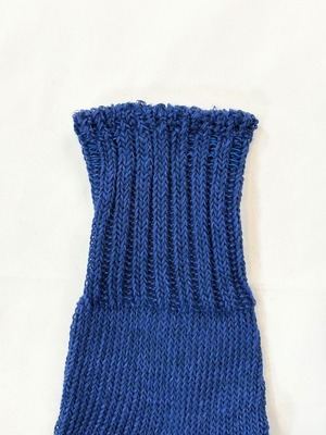 yahae・Linen Organic Cotton Ankle Socks・Blue