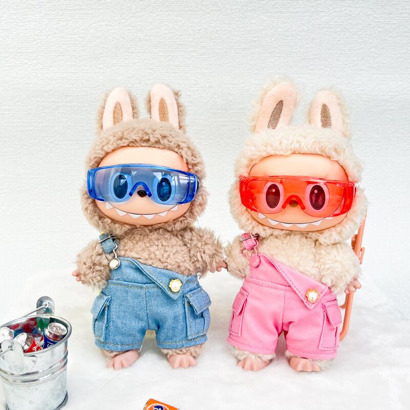 Labubu 1〜3代対応 カラフル サングラス ぬいぐるみ用