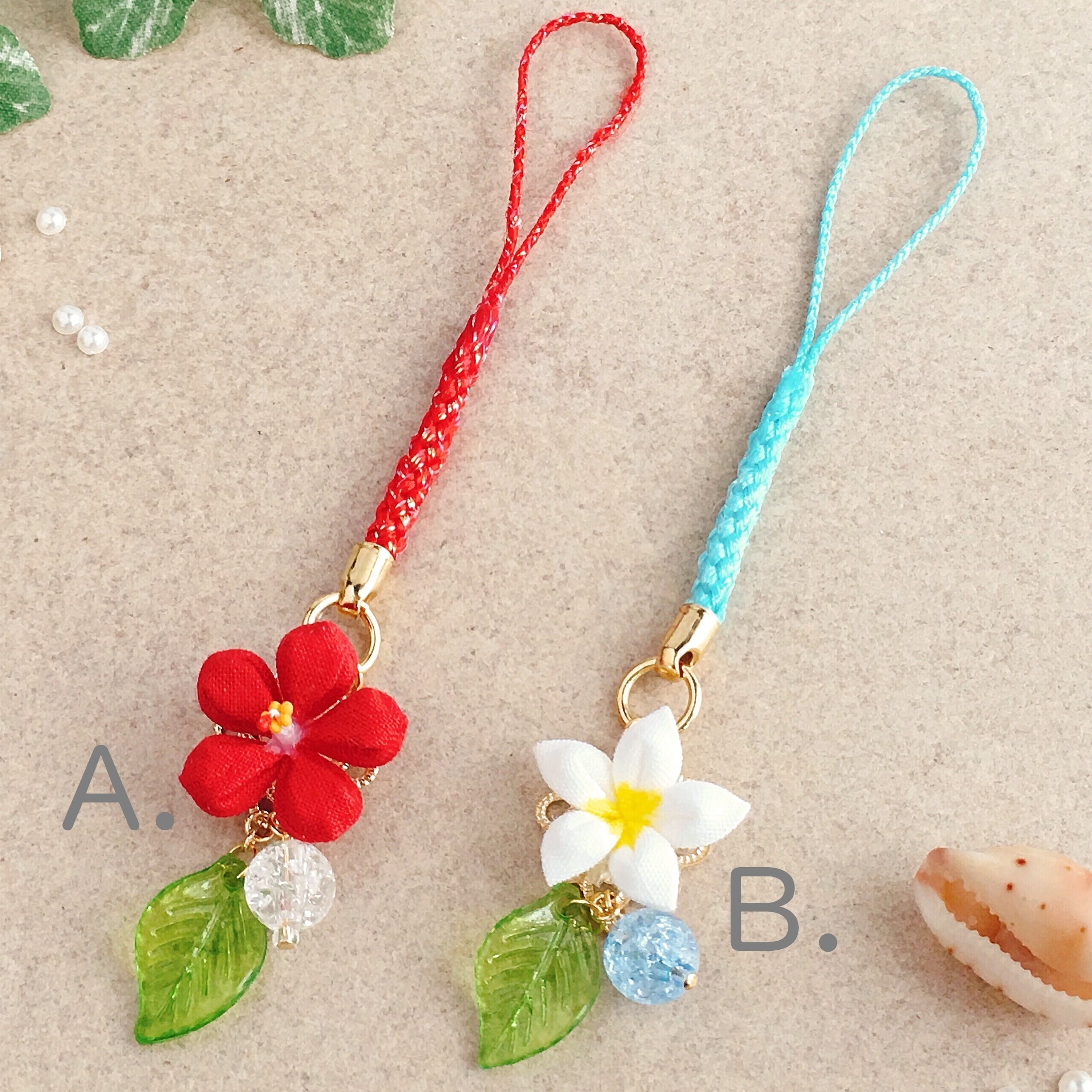 ミニチュアウリウリキーホルダー11色セット　プルメリアストラップのおまけ付き bc5e140f4abab48adc1dfd1e19b6b2