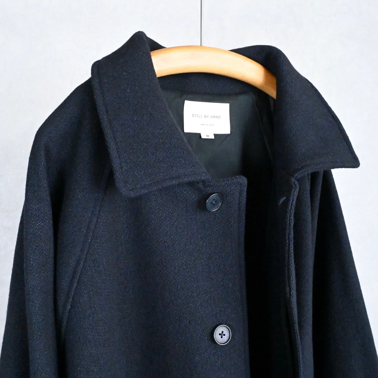 STILL BY HAND】WOOL/NYLON HALF COAT スティルバイハンド ウール