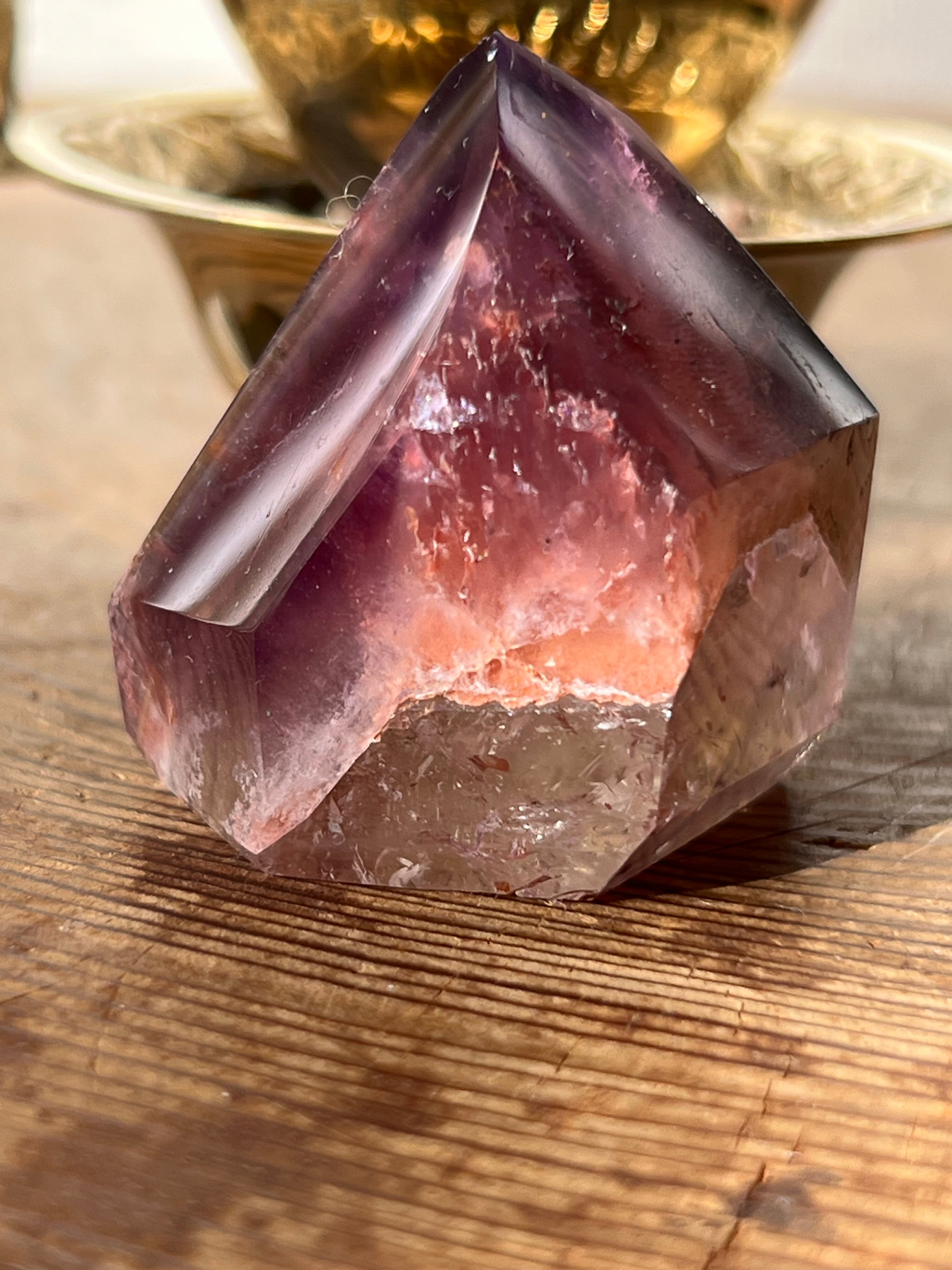 【迎えのシップ】ドリームコート アメジスト 2 (ドリームコートレムリアン)磨き石 ポイント ブラジル産 54g