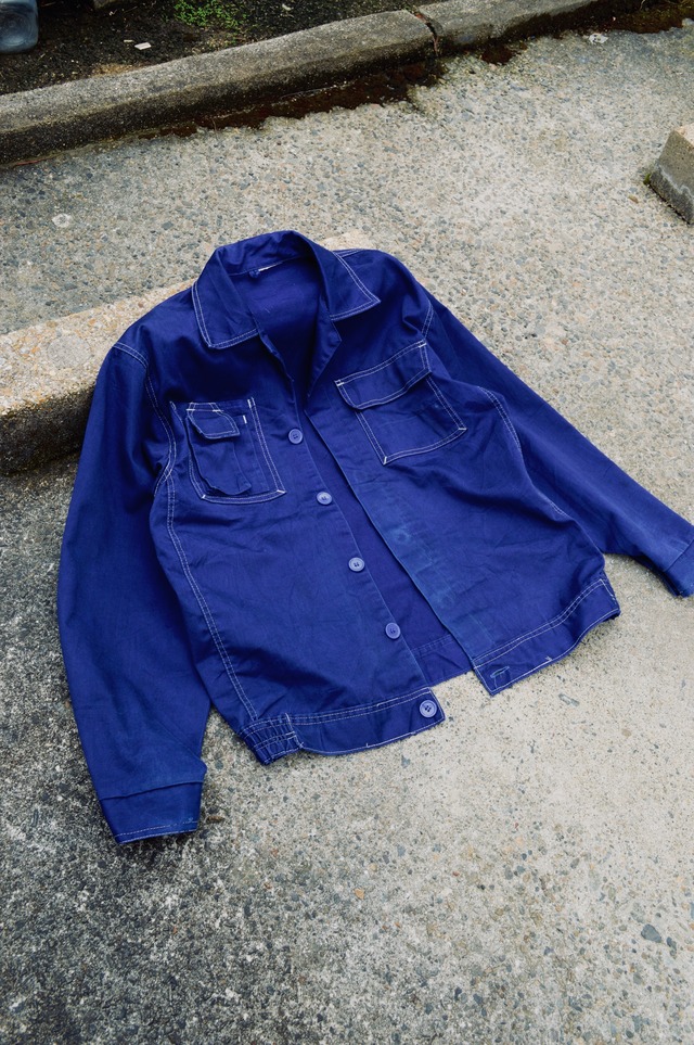 French Army Mechanic Work Jacket 80s フランス軍 オールドメカニックワークジャケット