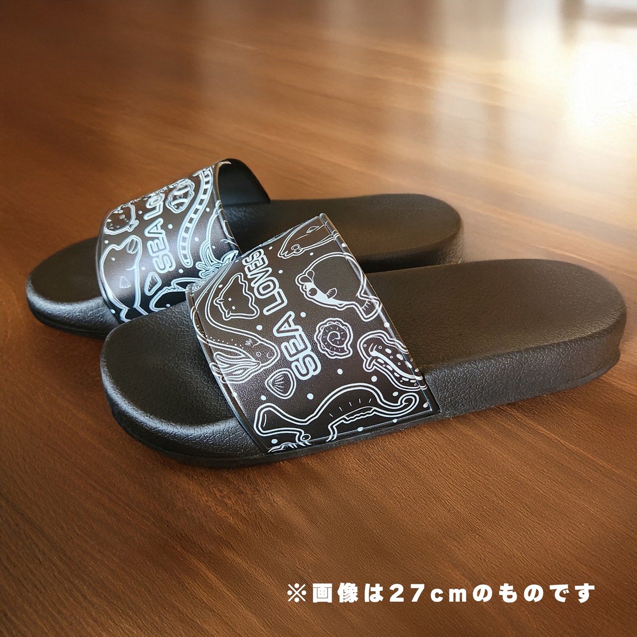 シーパラダイス-シャワーサンダル(ブラック-29cm) - 9