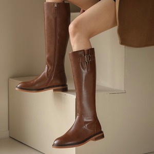 Side buckle long boots　601579