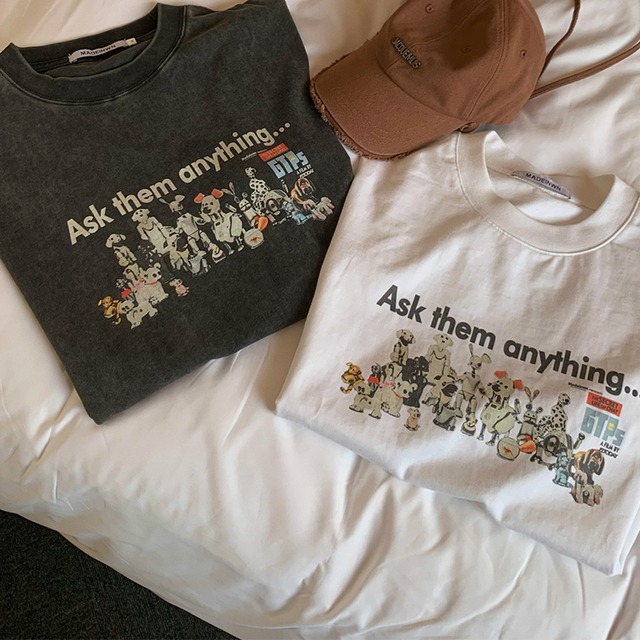MADEINWNイヌプリント半袖Tシャツ
