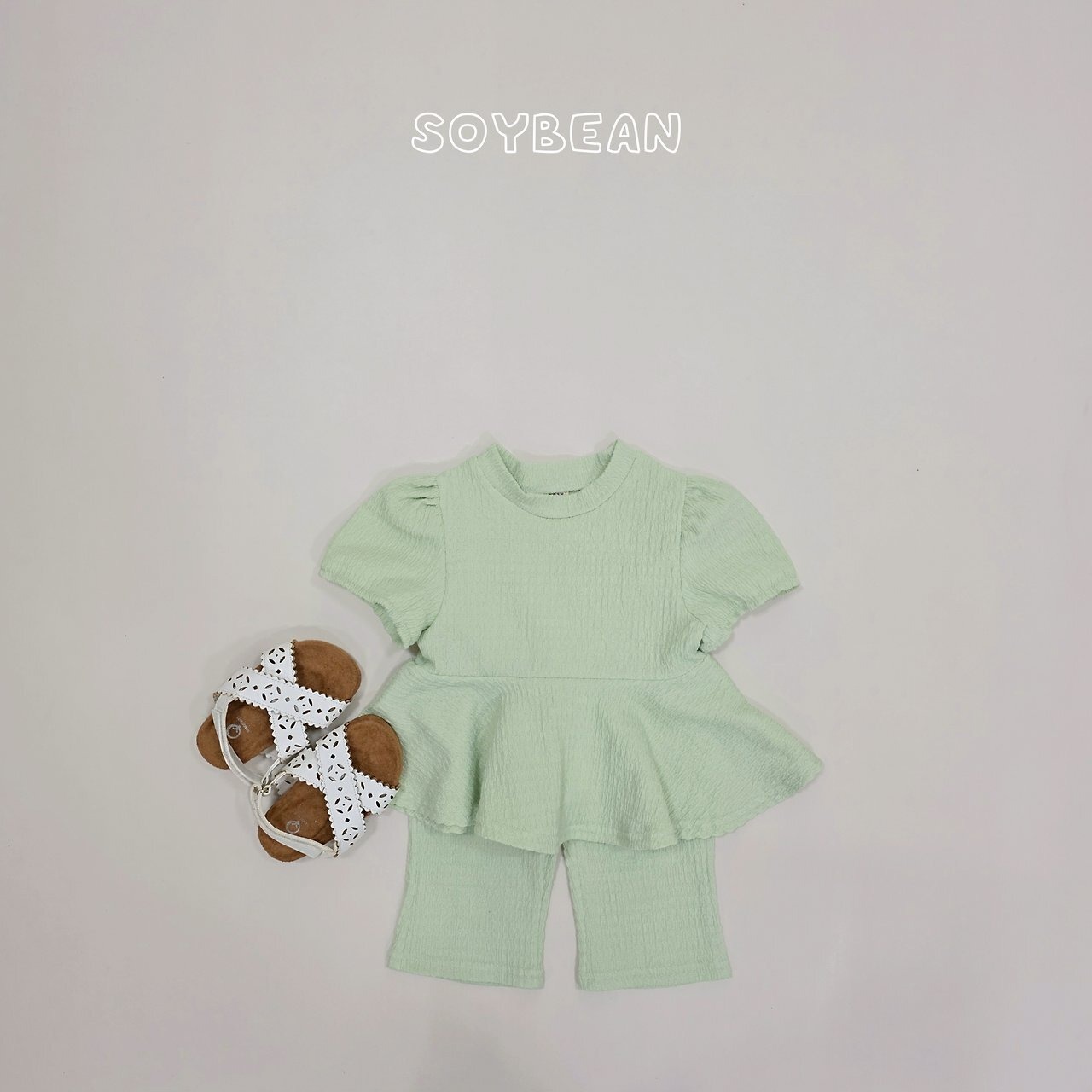 【取寄/韓国直送】SOYBEAN 26/SM フリル上下セット｜夏服｜韓国子供服