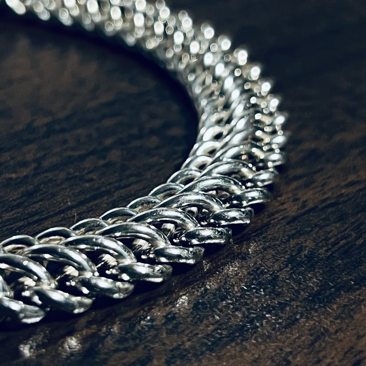 VINTAGE TIFFANY & CO. S-Shaped Chain Bracelet Sterling Silver