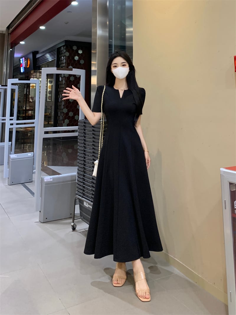 ハート柄 半袖 ロングワンピース★大人コーデ おしゃれ かわいい bc654554c8a5918758592ec883737f