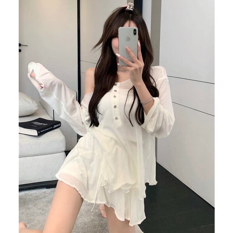 トップス カジュアルギャザーAラインスカート ストリート ガールズファッション57901964528