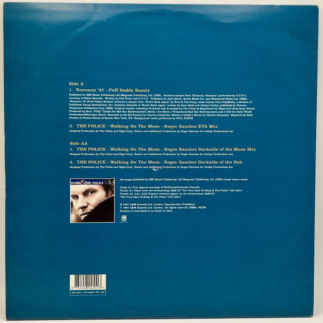 12EP】Sting & The Police – Roxanne 97 (Puff Daddy Remix