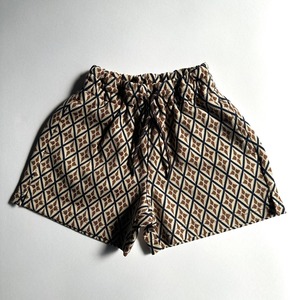 Jacquard Shorts【80-120cm】Brown