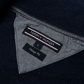 TOMMY HILFIGER トミーヒルフィガー 両胸ポケット ダブルジップ スウェット ジャケット サイズ L /メンズ/ネイビー