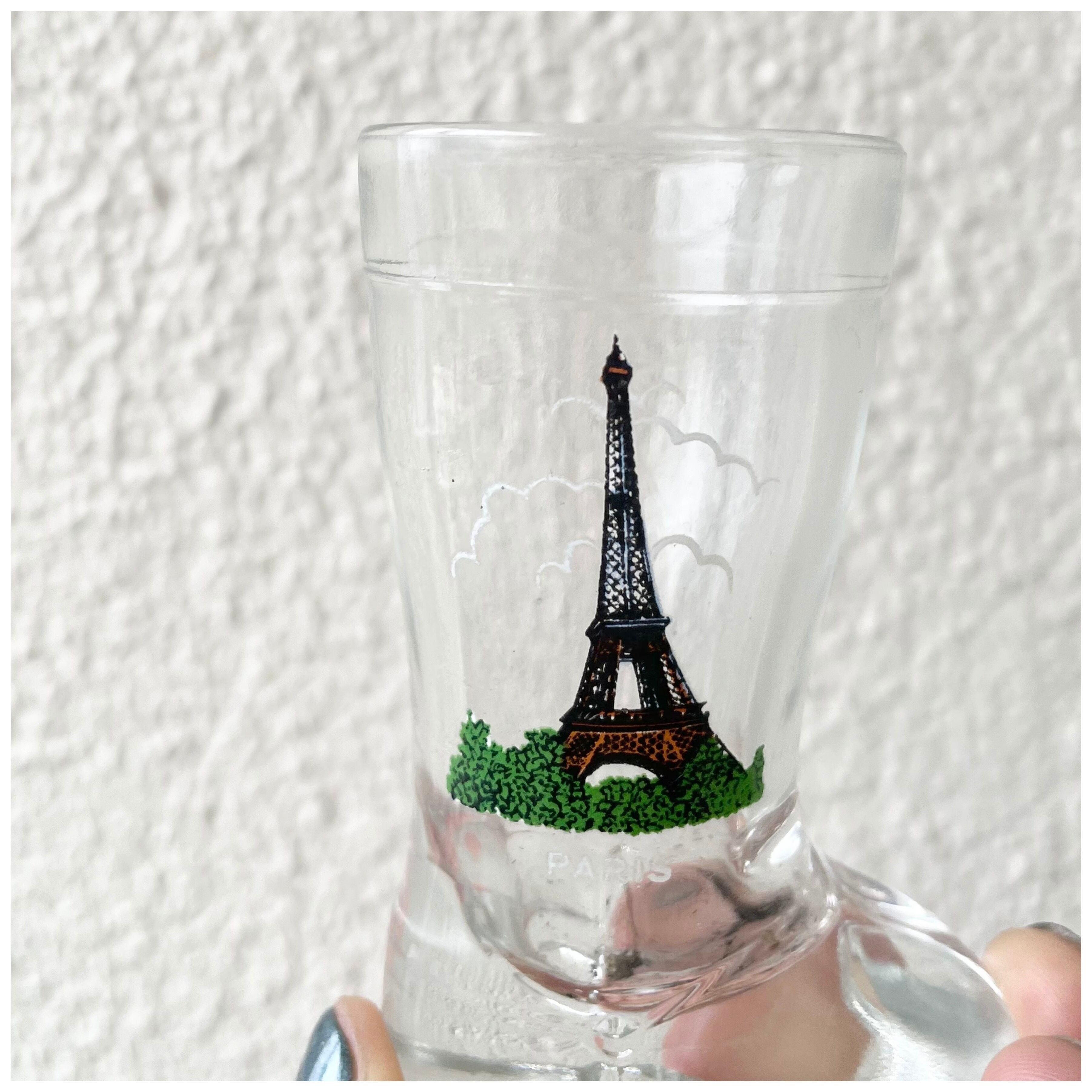 エッフェル塔　ガラス フランス買付 ヴィンテージ ガラスウェア ショットグラス ブーツ PARIS
