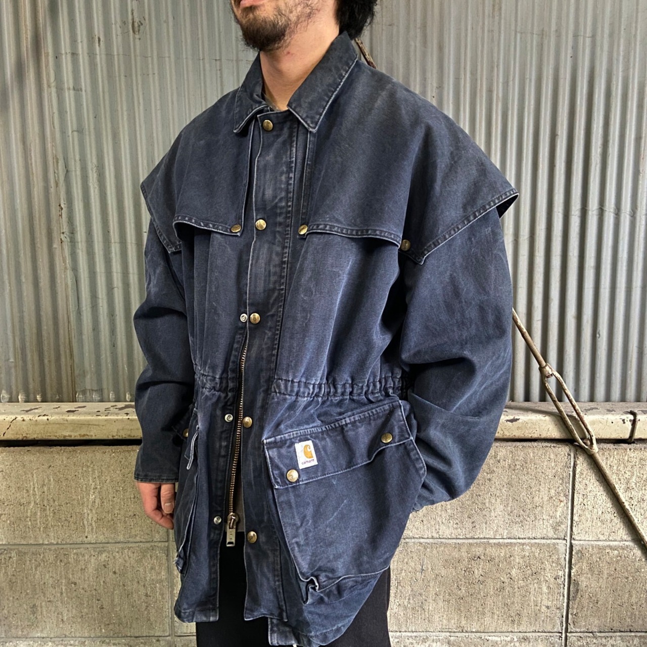 90年代 Carhartt カーハート ダック地 ダスターコート ワーク 