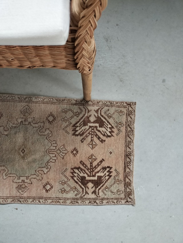 Turkish small rug 90✕43cm No.417