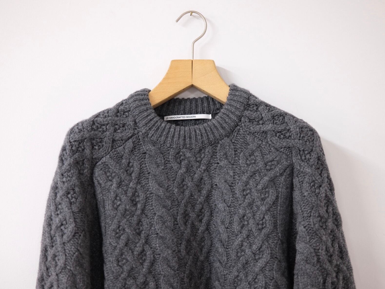 TENNE HANDCRAFTED MODERN　 ALAN KNIT TENNE HANDCRAFTED MODERN “ ALAN KNIT “ CHARCOAL | Lapel online store