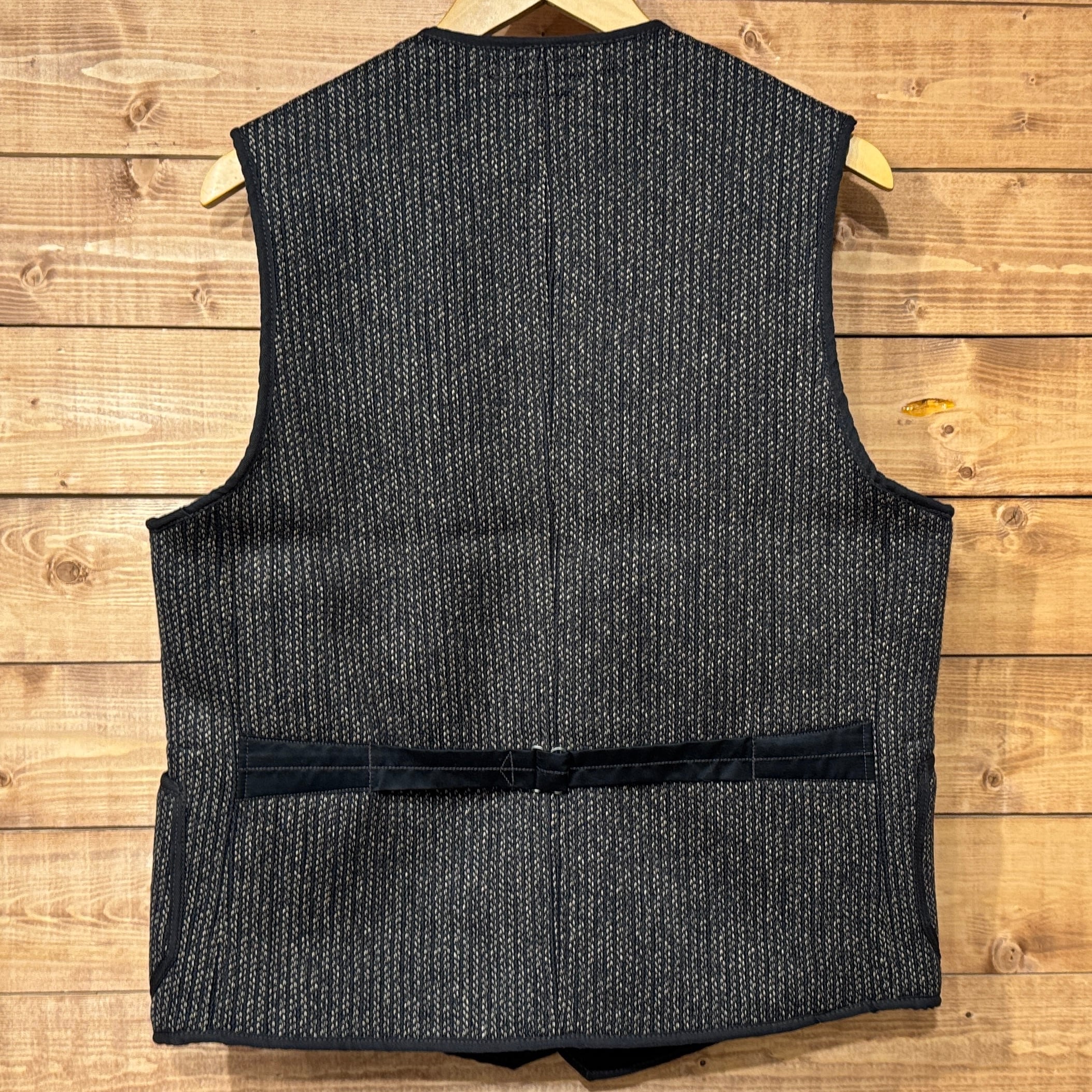 20s 30s 希少フレンチヴィンテージ 針シンチ　ウールダブルベスト Shearling Vest – Black | Outerwear | Stüssy Japan