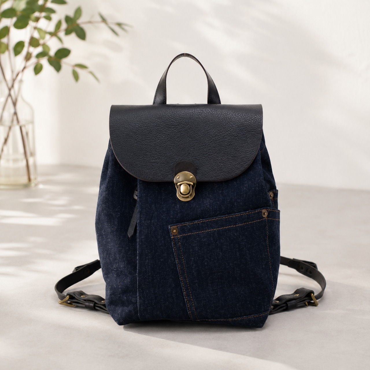 【IBARA】DENIM MINI RUCK 豊岡鞄 (TB-24) - 3