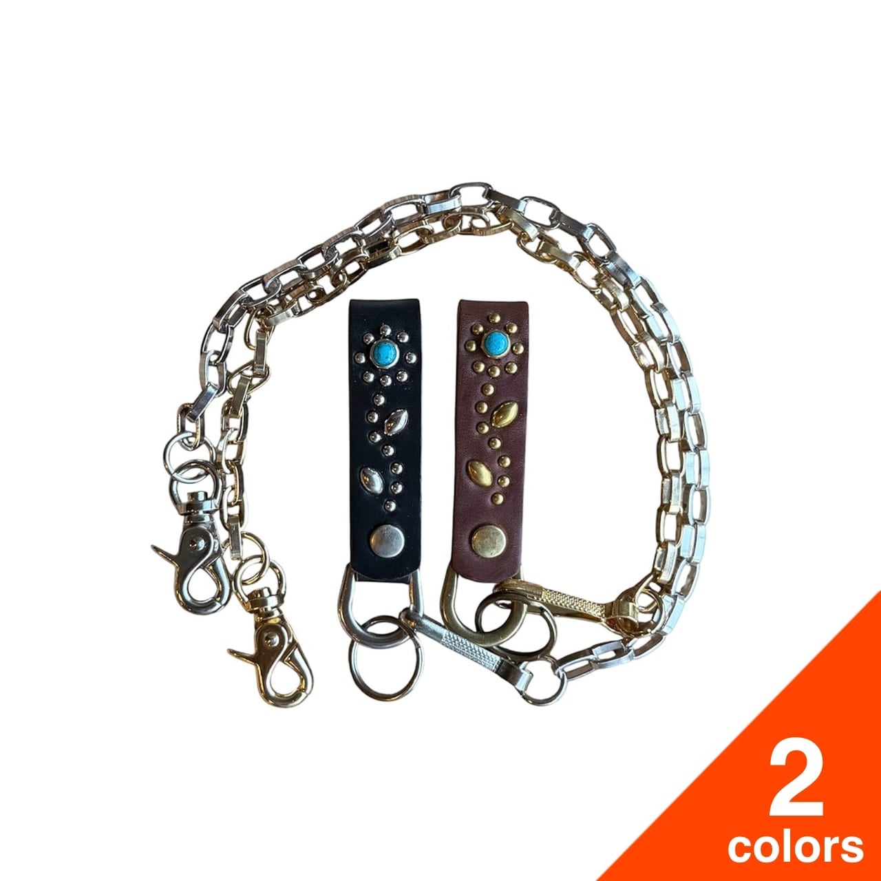 Re-ACT / Studs Flower Wallet Chain - スタッズ フラワー ウォレット