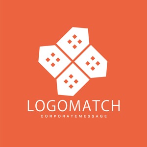 賑やかな家々のロゴ