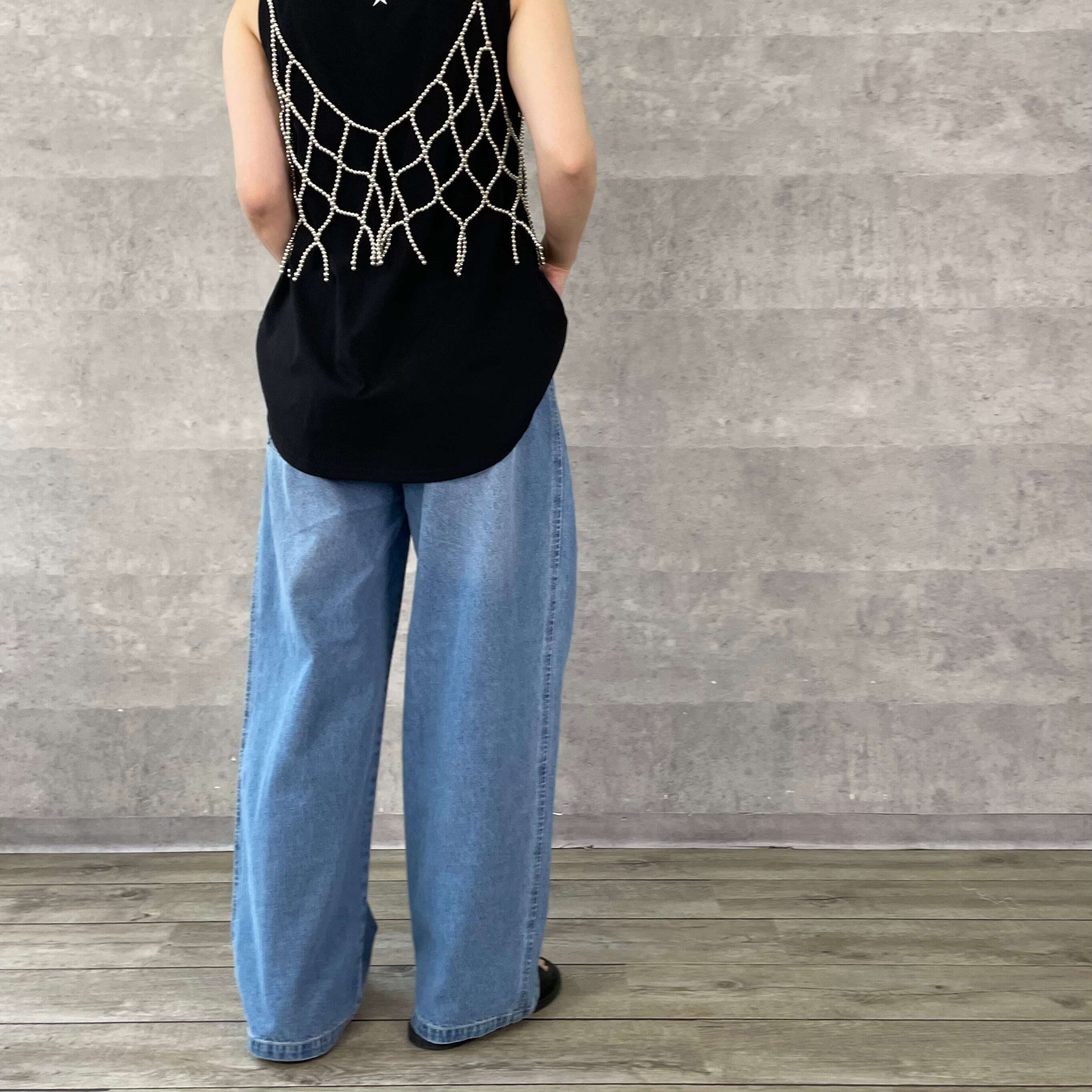 Anna Kerry】ガゼットデニムパンツ（NO.68251601） | Posie dress