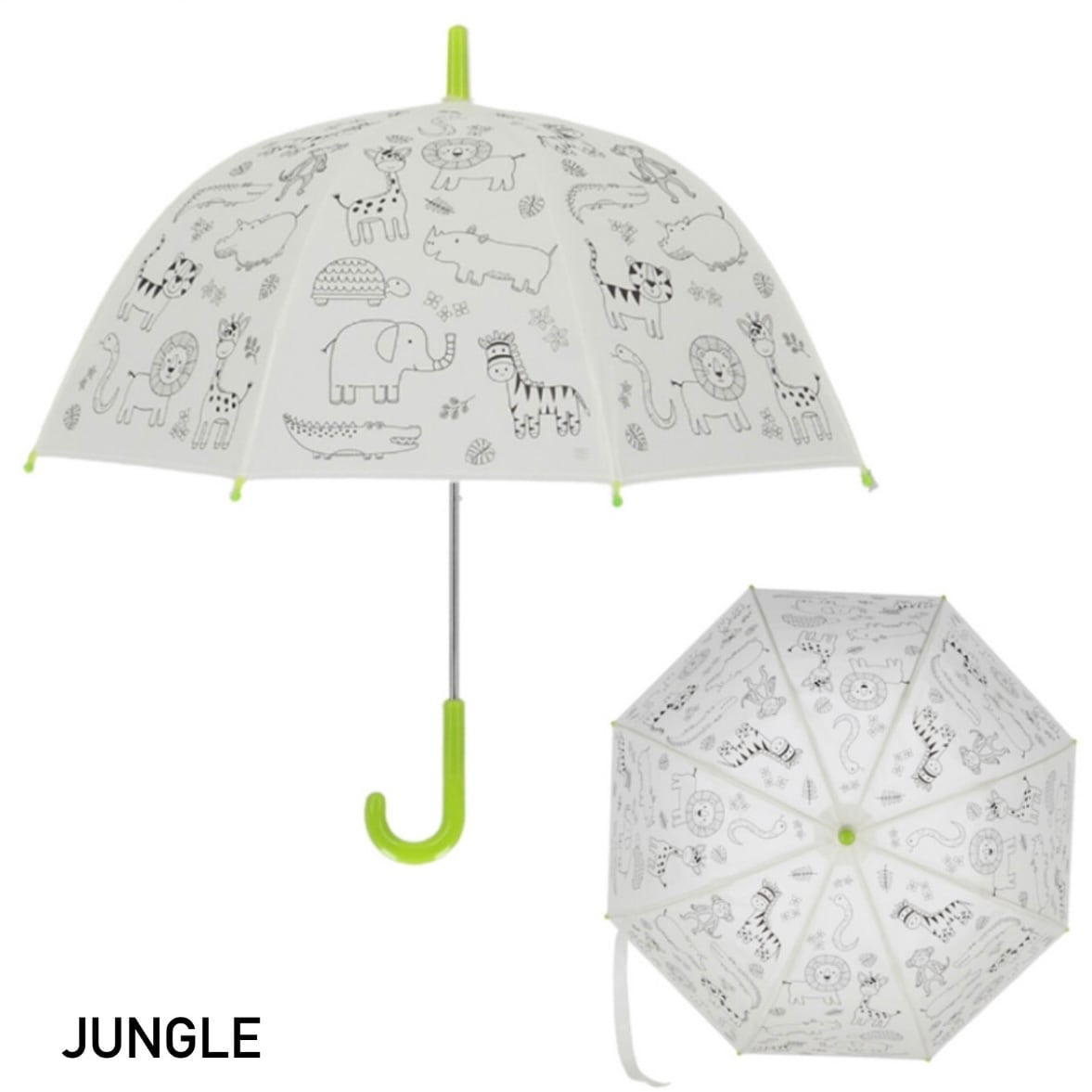 エッシャートデザイン Color in umbrella jungle flowers 傘 ペイント