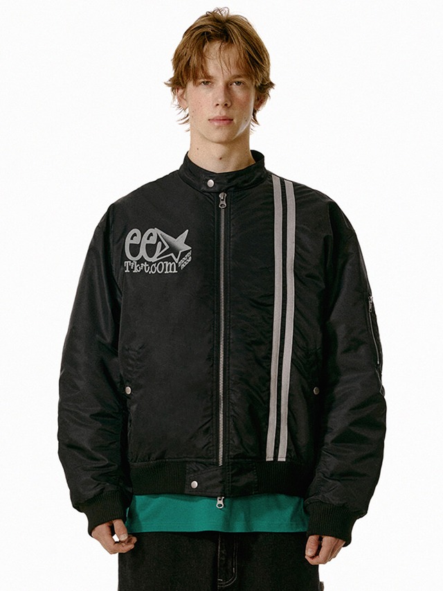 [TEKET] ee Electric MA-1 Jacket Black 正規品 韓国ブランド 韓国ファッション 韓国代行 日本 店舗 テケット